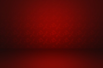 Obraz premium Fondo de habitación de color rojo.