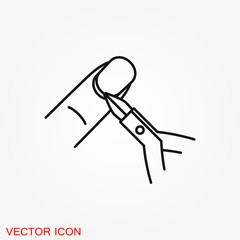 Nail care icon. Pedicure and manicure equipment. Vector illustrations