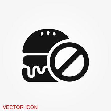 Dietary Vector Icon, Food Dietary Labels Isolated On Background