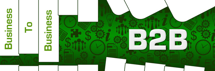 B2B - Business To Business Green Business Texture Abstract Shapes 