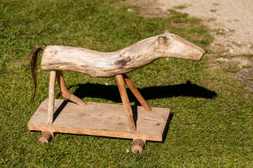 old wooden toy