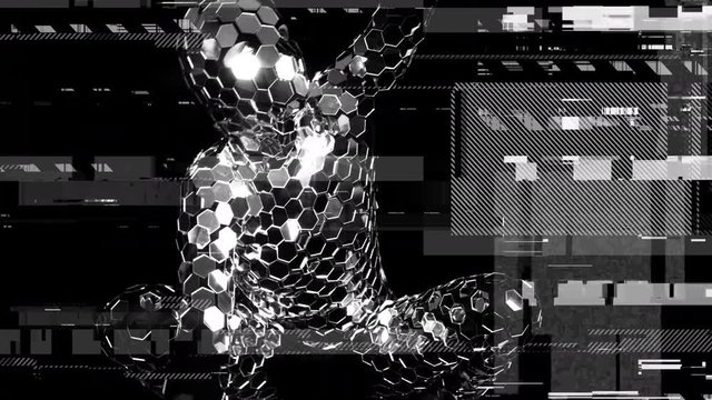 disco suit man dancer technology sparkle mirror distortion