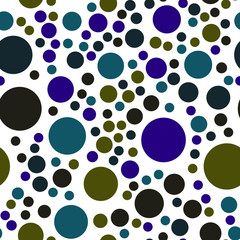 Seamless vector EPS 10 pattern. With Different rounds and circles