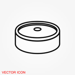 Dumbbell for gym icon, symbol for vector design