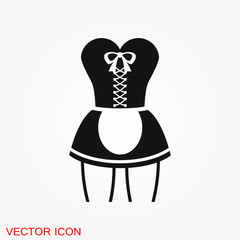 Erotic vector icon for adult only content, flat illustration