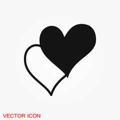 Erotic vector icon for adult only content, flat illustration