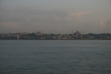 A set of istanbul photographs at sunrise