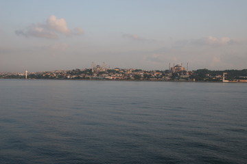 Naklejka premium A set of istanbul photographs at sunrise