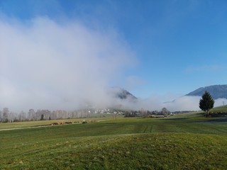 Obraz premium Alpen in Österreich im frühen Winter