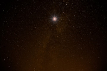 Milky Way stars photographed with wide lens and camera. My astronomy work.