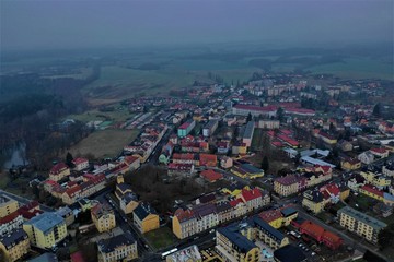 Obraz premium Franzensbad aus der Luft