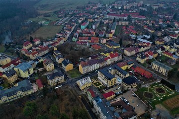 Obraz premium Franzensbad aus der Luft