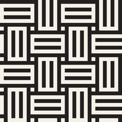 Vector seamless pattern. Modern stylish abstract texture. Repeating geometric braided lines