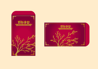 Happy chinese new year 2019, year of the pig, Chinese characters xin nian kuai le mean Happy New Year. ​