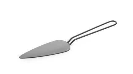 Spatula for cake on white background