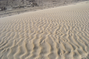 Landscape of the dunes at Lancelin In Perth Australia at sunset sand blue sky