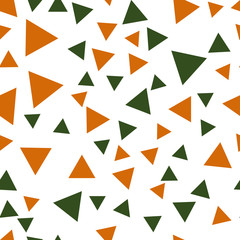 Seamless vector EPS 10 geometric pattern  with different color triangles