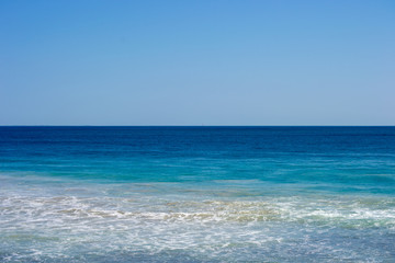 Beautifull landscape of the beach with blue sky at a sunny day in Perth