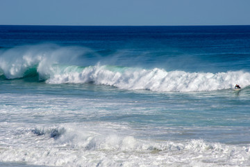 Landscape of thewaves of the australian ocean in Perth