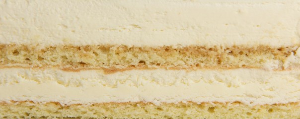 close-up cut of the cake