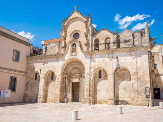 Fototapeta na wymiar Matera, prehistoric historic center, UNESCO World Heritage Site, European Capital of Culture 2019 (wide)