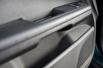 Car door inside. Car interior.