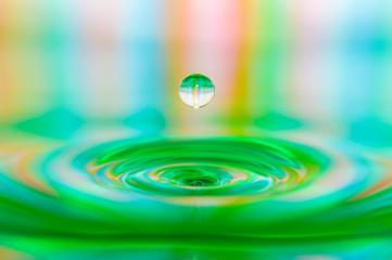 colorful water drop 