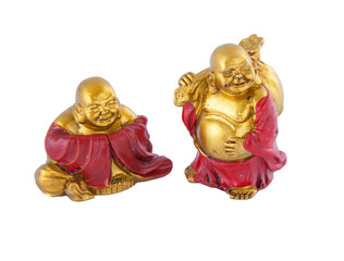 Small statue on a white background