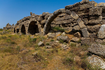 The ruins of the ancient city of Side.
