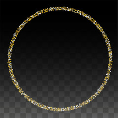 Gold Glitter Vector Texture on a Black. Golden Glow Pattern. Golden Christmas and New Year Snow. Golden Explosion of Confetti. Star Dust. Abstract Flicker Background with a Party Lights Design. 