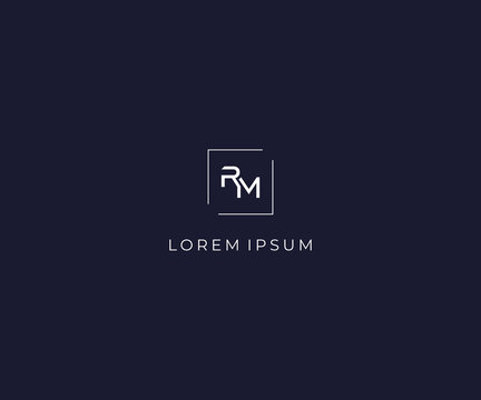 letter RM logo design template