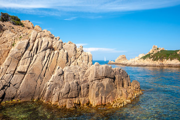 Rocky coast at the Cap Camarat near Ramatuelle