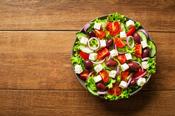 Salad with feta cheese