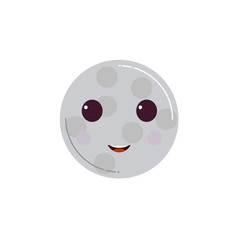 funny smiling characters of moon