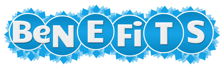 Benefits Blue Circular Floral Circles 