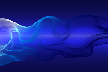 Abstract wave element for design. Stylized line.