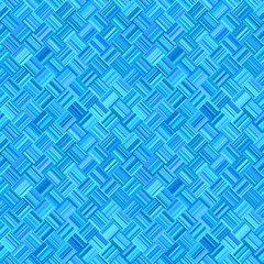 Blue geometrical diagonal stripe mosaic tile pattern background - vector wall graphic