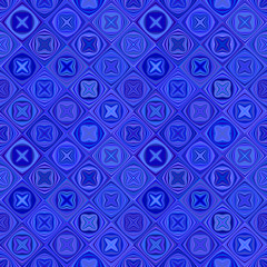 Blue geometrical abstract diagonal shape pattern - vector tiled mosaic background illustration