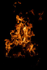 Fire flame close-up