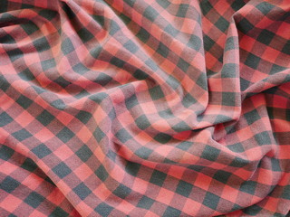 Fototapeta na wymiar Scott cloth texture background,square chintz cotton,texture of silk fabric