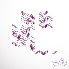 Abstract lines background, engineering technology vector wallpaper. Art graphic illustration.