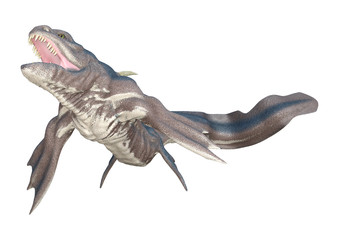 Fototapeta premium 3D Rendering Fairy Tale Sea Dragon on White