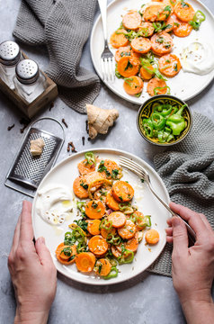 Moroccan carrot salad