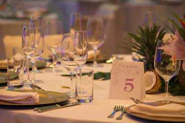 Festive table setting example