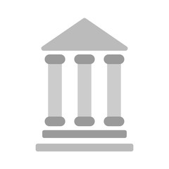 Vector bank icon. Flat illustration. Vector bank symbol.