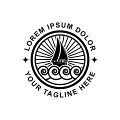 logo design sailboat