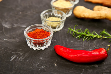 Fresh and dried seasoning herbs and spices