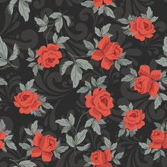 Seamless vintage floral pattern for gift wrap and fabric design