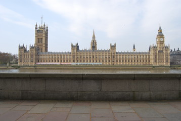 Fototapeta na wymiar The Palace of Westminster, London, England