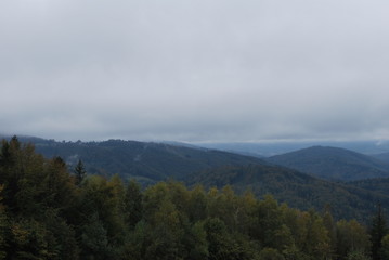 panorama na Beskid Śląski
